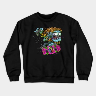 Gnarfink Rides Again! Crewneck Sweatshirt